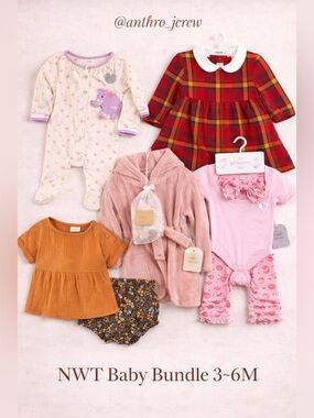 NWT Baby Girl Bundle 3-6M | Tahari, Milkberry, Snug,  4pc Set + Bonus 0-3M
